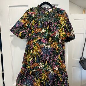 Banjanan Floral Puff Sleeve Dress